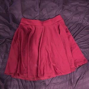 Kathy Maroon skater skirt